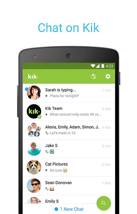 Get the Kik app